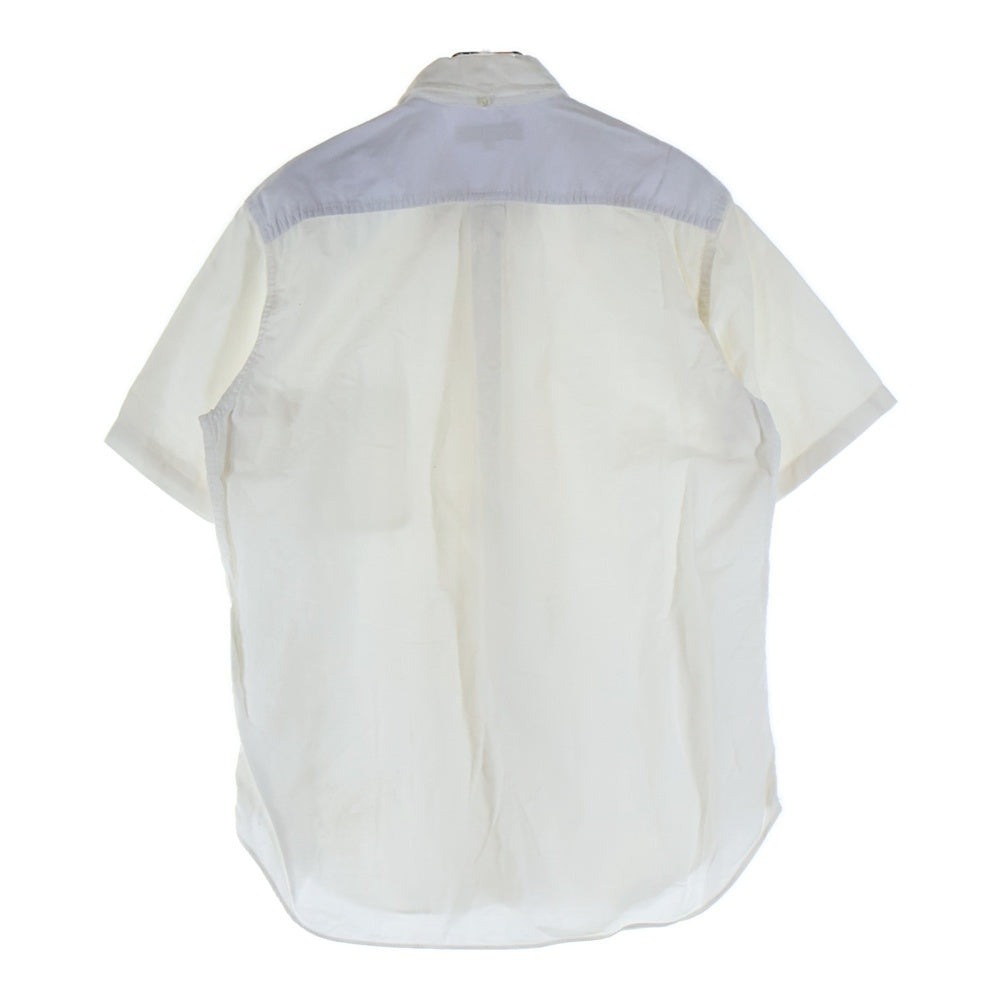 COMME des GARCONS HOMME(コムデギャルソンオム) 12SS AD2011 コットン レギュラーカラー 半袖シャツ ホワイト HI-B047