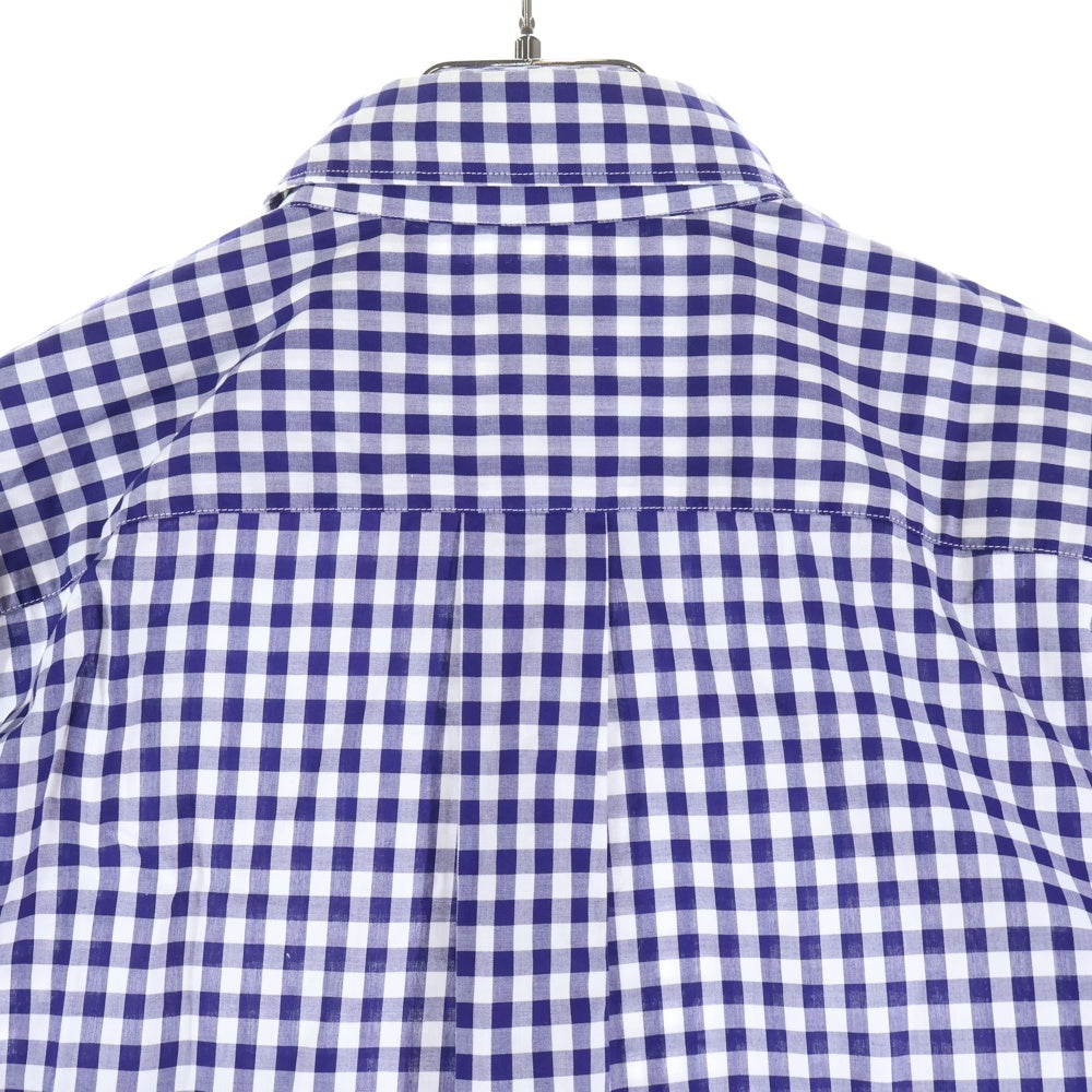 COMME des GARCONS SHIRT(コムデギャルソンシャツ) 10SS ボタンダウン チェック 半袖シャツ ブルー S18016