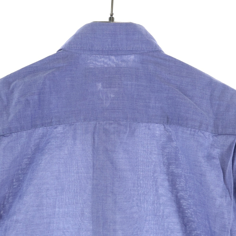 COMME des GARCONS SHIRT(コムデギャルソンシャツ) 10SS コットン サイドラインデザイン 長袖シャツ ブルー S18091