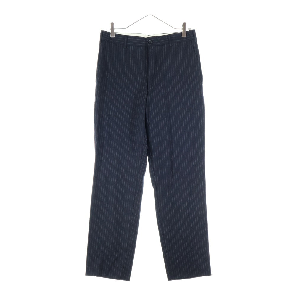 COMME des GARCONS HOMME PLUS(コムデギャルソンオムプリュス) 10AW AD2010 ウール ストライプ 3B シングルテーラードジャケット スラックスパンツ ブラック PF-J089/PF-P051