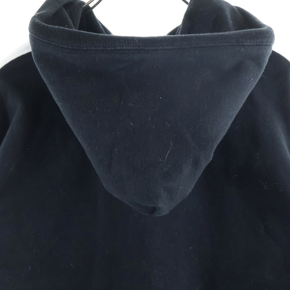 A BATHING APE(アベイシングエイプ) ノルディック柄 ダブルジップスウェットパーカー フーディー ブラック/ホワイト/レッド