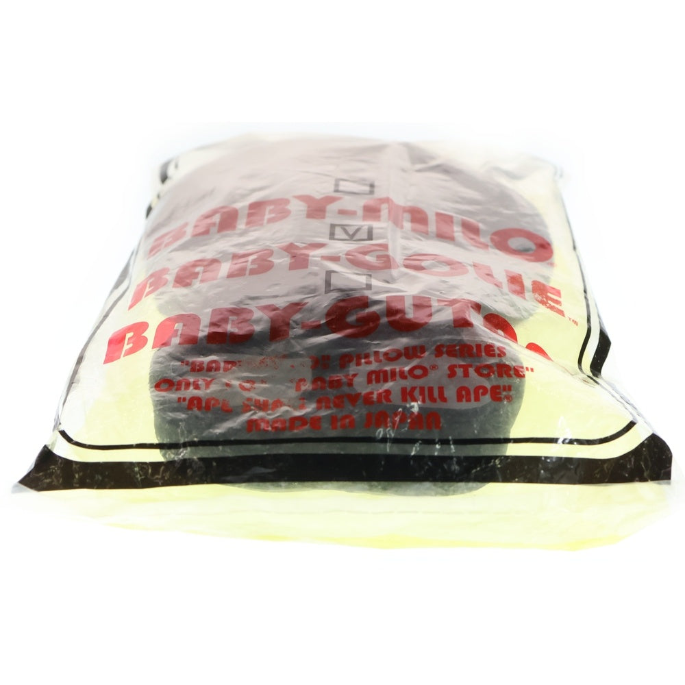 A BATHING APE(アベイシングエイプ) BABY-MILO BABY GOLIE ベイビーマイロ ベイビーゴリラ クッション ブラック/グレー