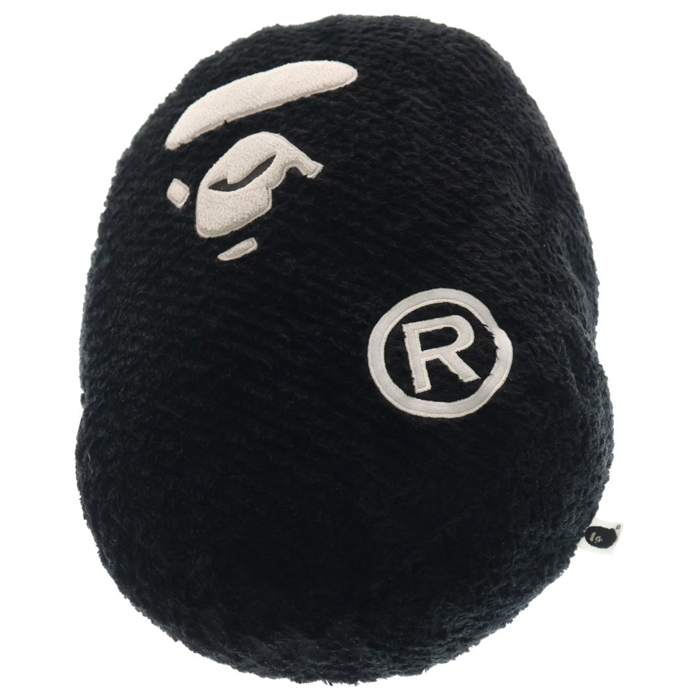 A BATHING APE(アベイシングエイプ) APE HEAD CUSHION エイプ ヘット クッション ブラック/グレー