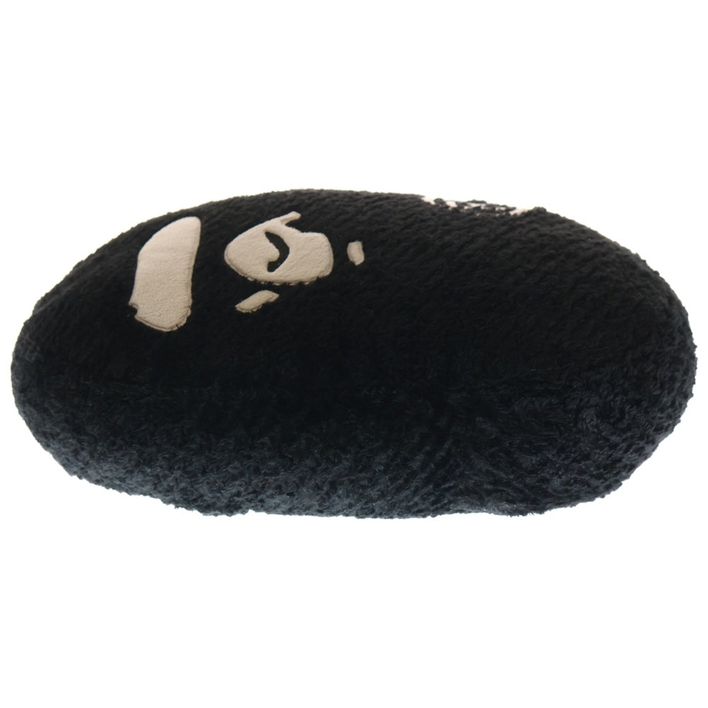 A BATHING APE(アベイシングエイプ) APE HEAD CUSHION エイプ ヘット クッション ブラック/グレー