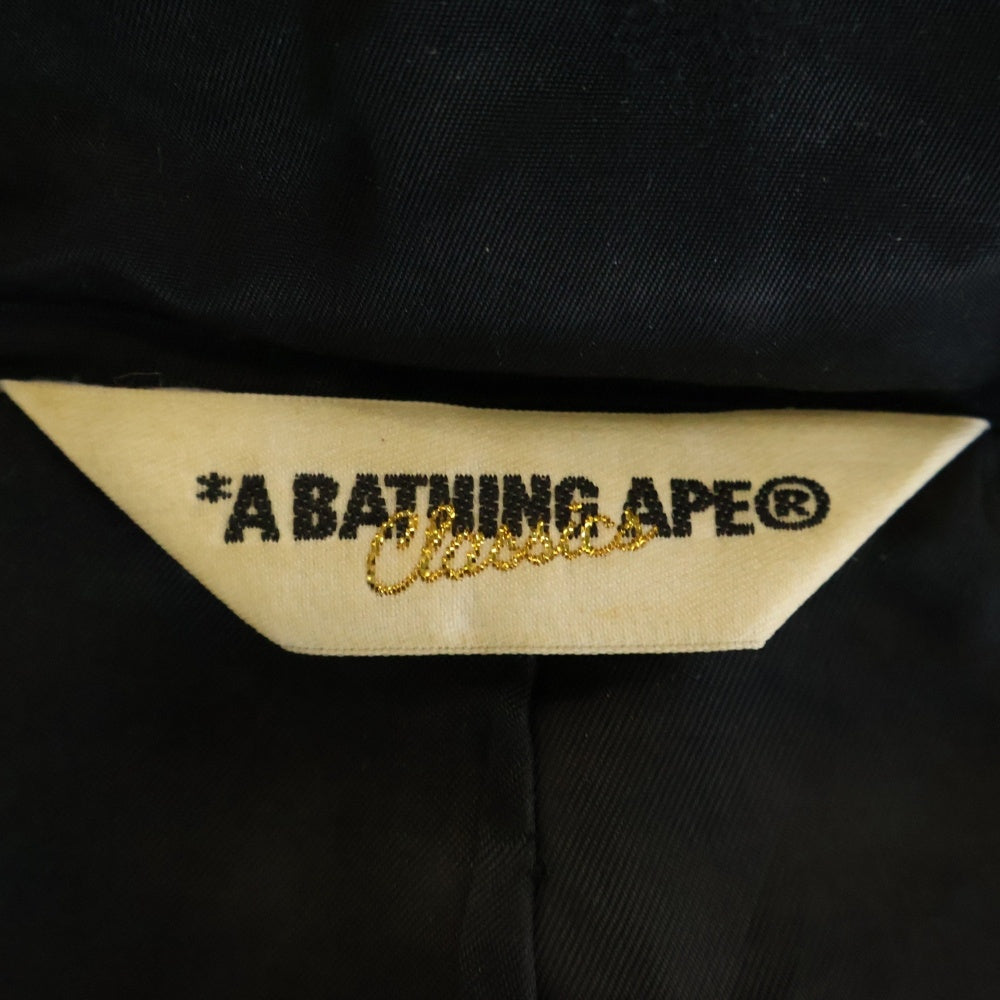 A BATHING APE(アベイシングエイプ) M-65 マルチポケット ジップアップフーデットナイロンジャケット ブラック
