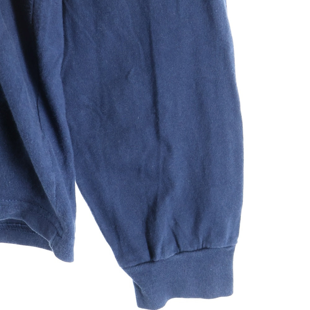 STUSSY(ステューシー) 90s サークルロゴプリント ロングスリーブ 長袖Tシャツ カットソー ネイビー