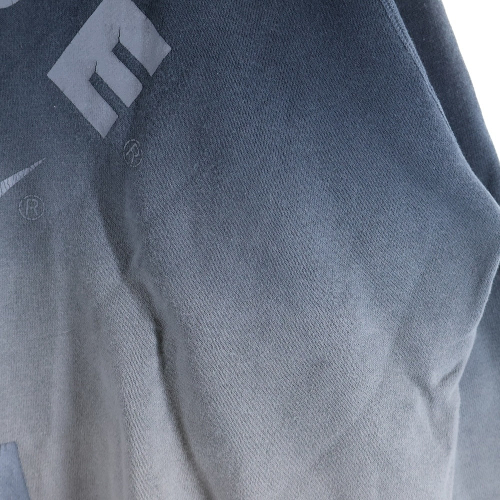 A BATHING APE(アベイシングエイプ) BAPE STA ベイプスター ロゴ グラデーション クルーネック リブスウェット ネイビー/グレー