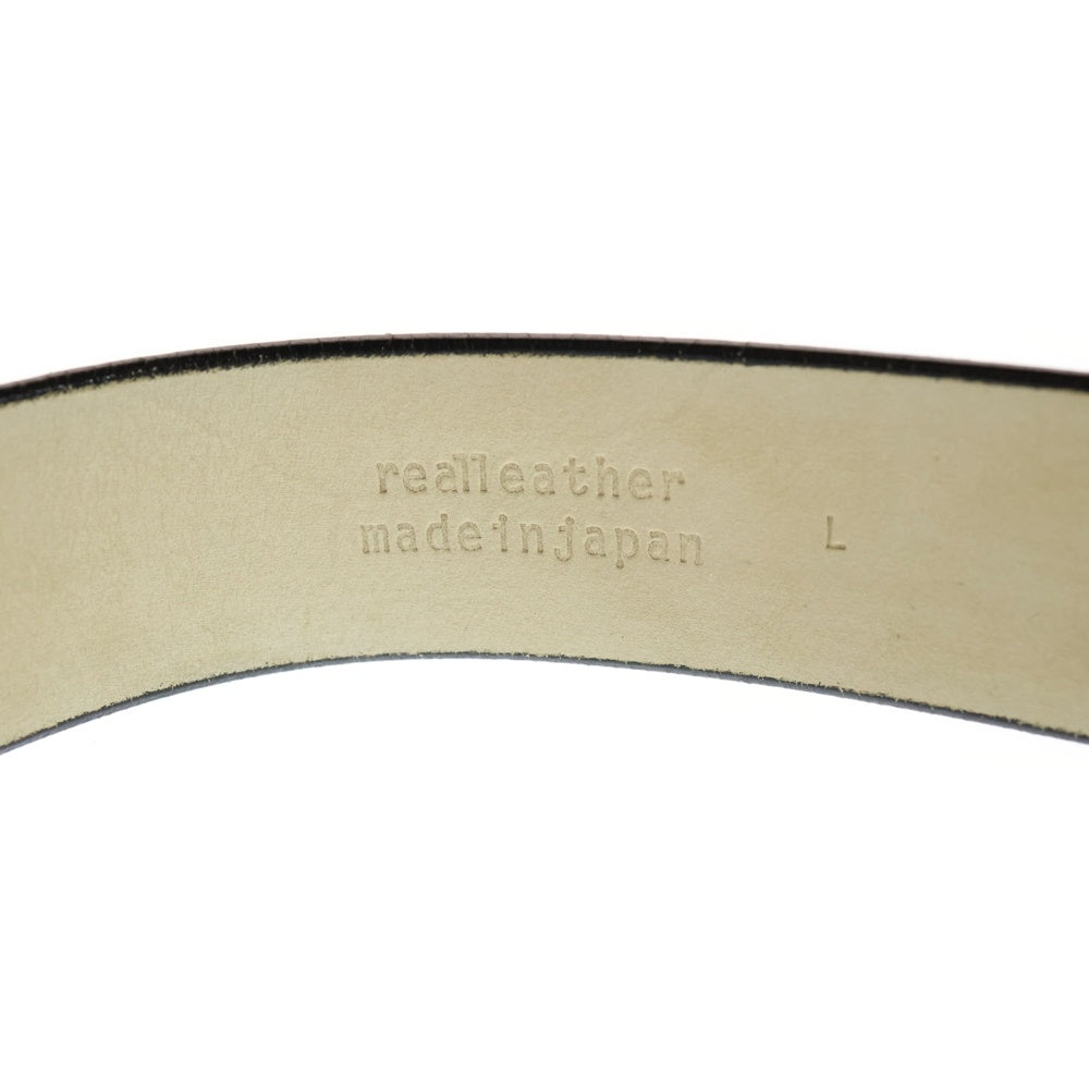 A BATHING APE(アベイシングエイプ) ゴールド ロゴバックル ブラックカモ レザーベルト マルチカラー