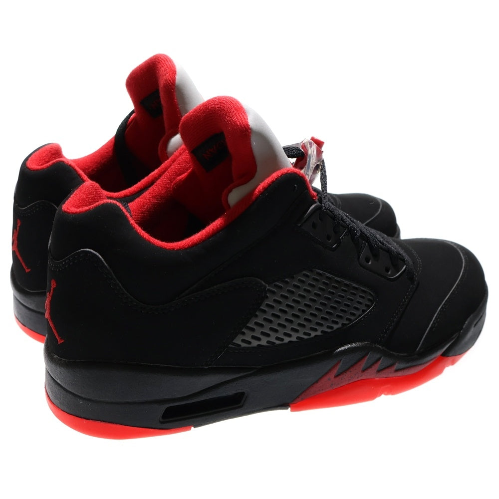NIKE(ナイキ) AIR JORDAN 5 RETRO LOW ALTERNATE90 エアジョーダン5オルタネイト90 ローカットスニーカー ブラック/レッド US9.5/27.5cm 819171-001