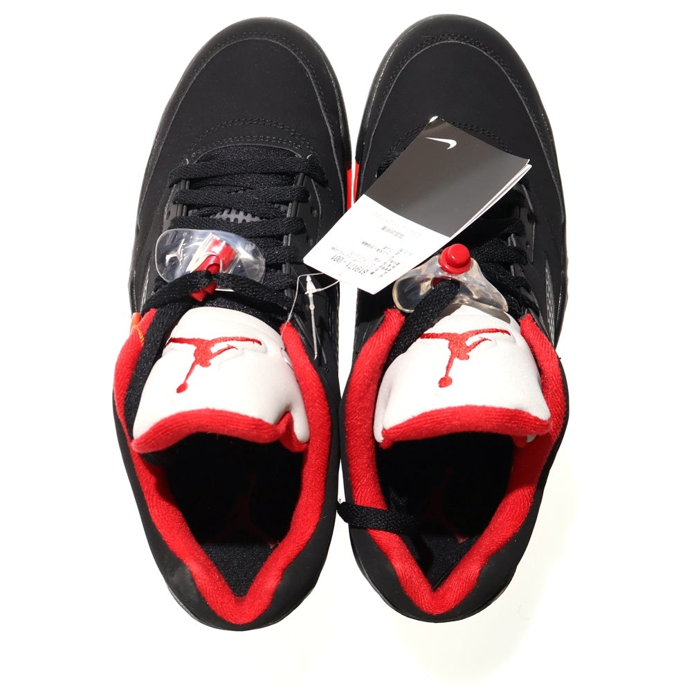 NIKE(ナイキ) AIR JORDAN 5 RETRO LOW ALTERNATE90 エアジョーダン5オルタネイト90 ローカットスニーカー ブラック/レッド US9.5/27.5cm 819171-001
