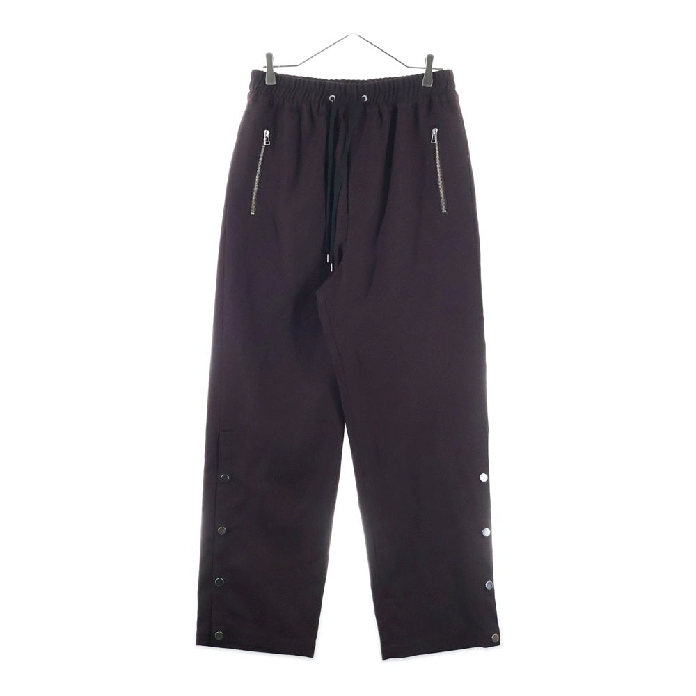 lot holon(ロットホロン) サイドボタン付 イージーパンツ ブラウン H84-501