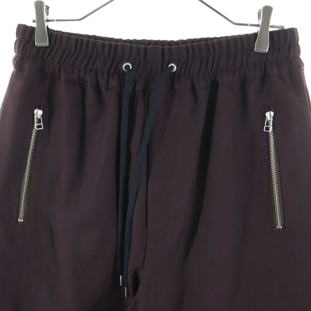 lot holon(ロットホロン) サイドボタン付 イージーパンツ ブラウン H84-501