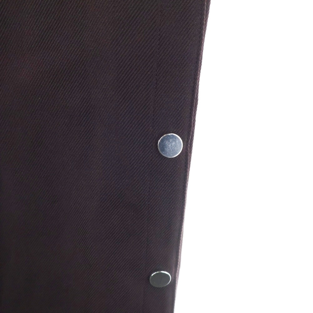 lot holon(ロットホロン) サイドボタン付 イージーパンツ ブラウン H84-501