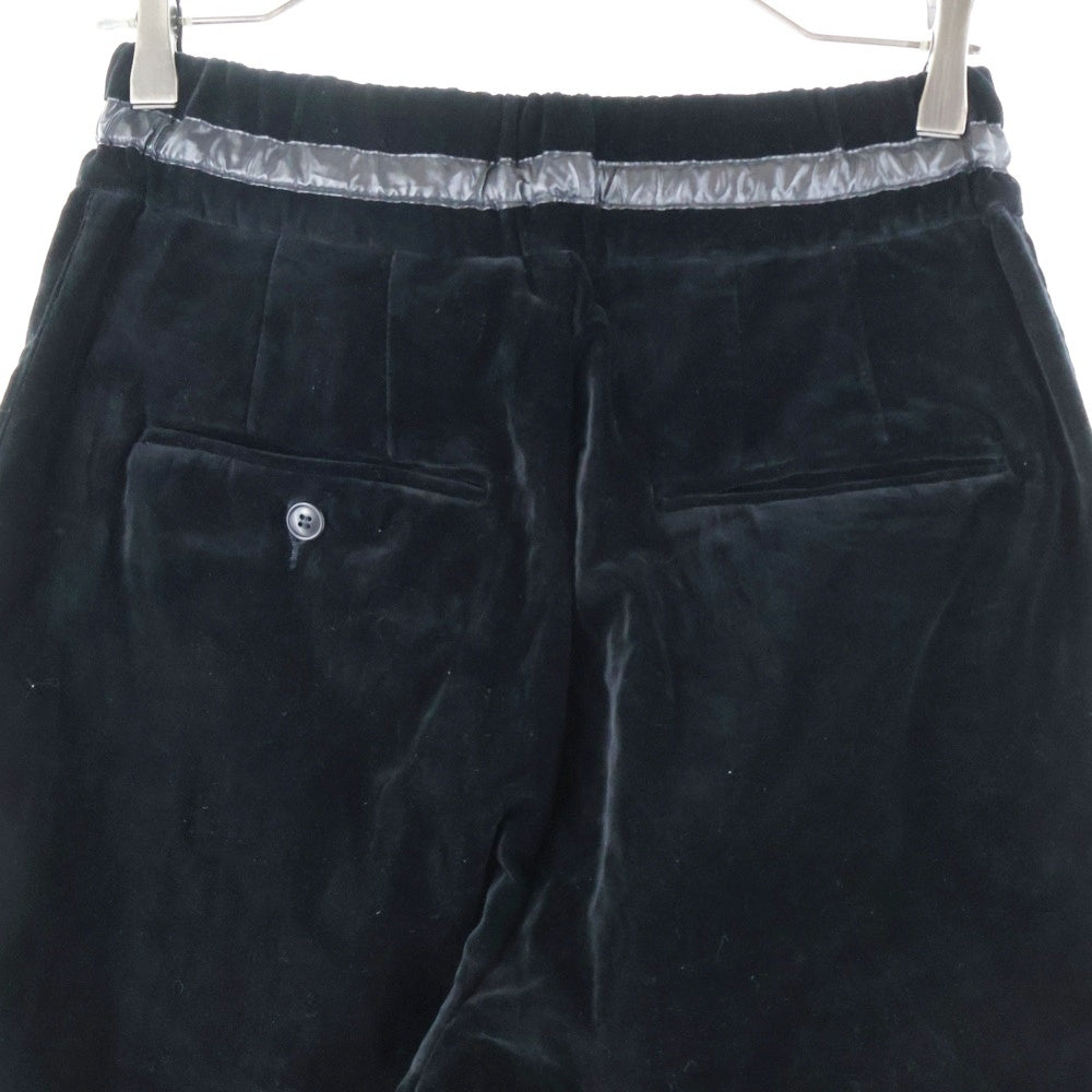DIET BUTCHER SLIM SKIN(ダイエットブッチャー スリムスキン) 18AW ベルベットドローストリングパンツ ブラック