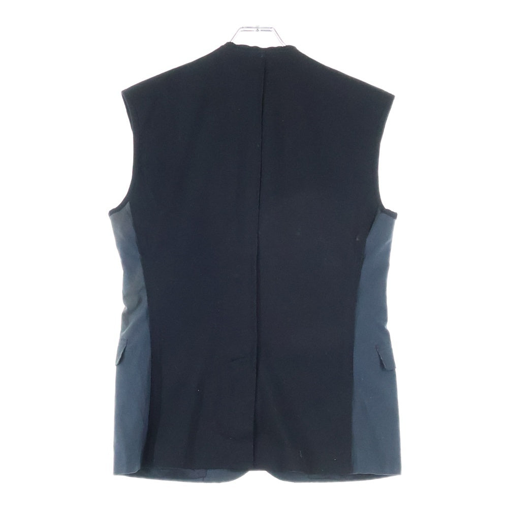 LANVIN(ランバン) カットオフ加工 コットンジップ ジレベスト グリーン/ブラック