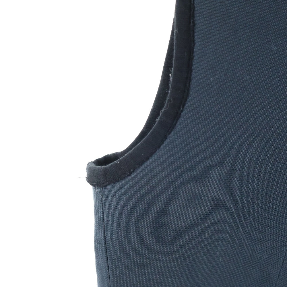 LANVIN(ランバン) カットオフ加工 コットンジップ ジレベスト グリーン/ブラック