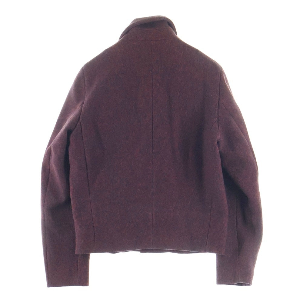 JIL SANDER(ジルサンダー) 比翼ボタン ショートウールコート レッド 420401 M20090082