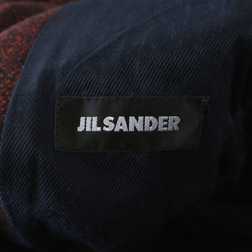JIL SANDER(ジルサンダー) 比翼ボタン ショートウールコート レッド 420401 M20090082