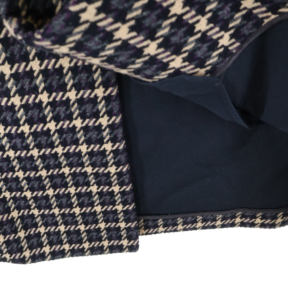 kolor(カラー) 20AW ビッグガンクラブボンディングウールコート ベージュ/ブラック 20WCM-C02102