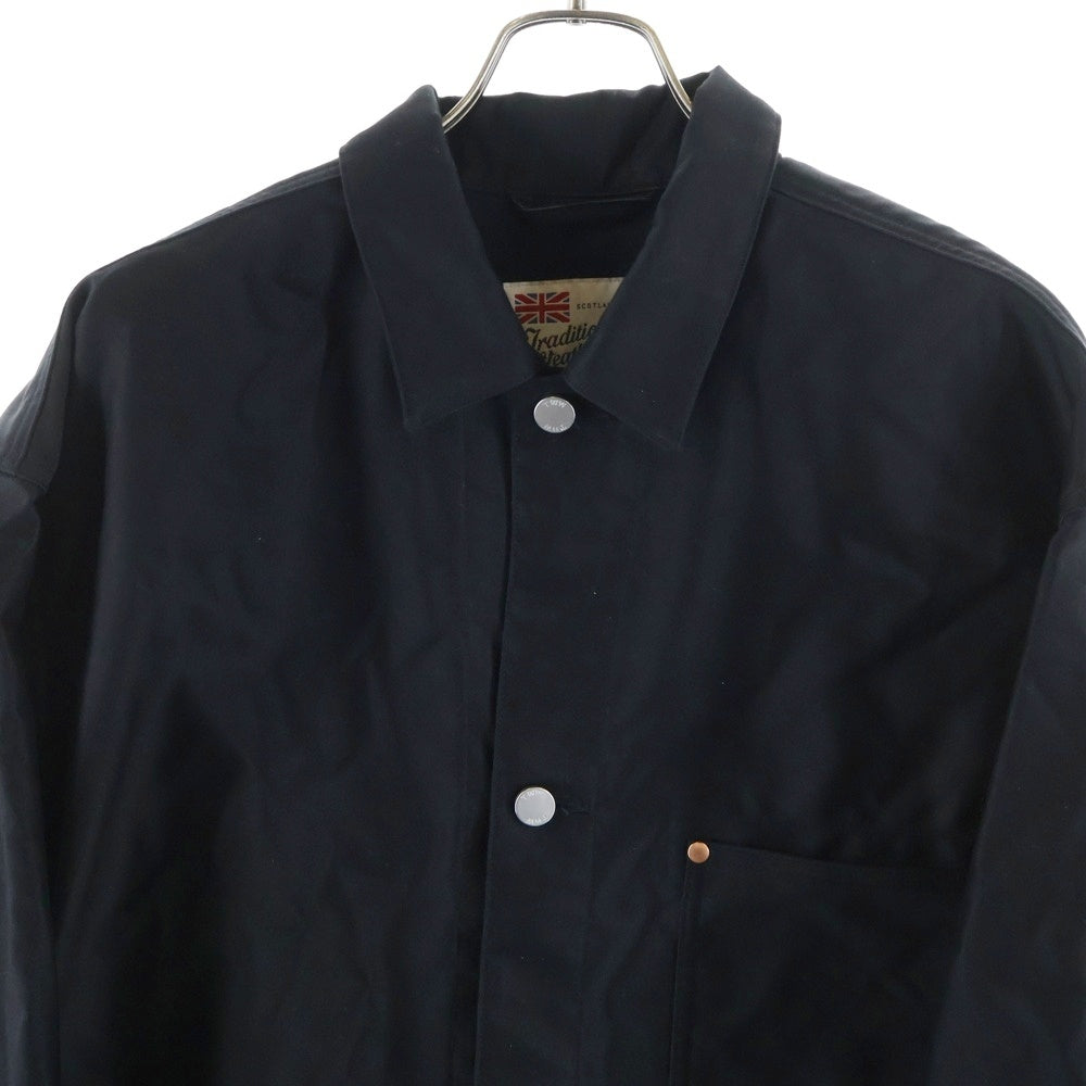 Traditional Weatherwear(トラディショナル ウェザーウェア) 22AW UNIONCOVER 101 ユニオンカバー101 モールスキンワークジャケット ブラック G222CIFBL0205MK