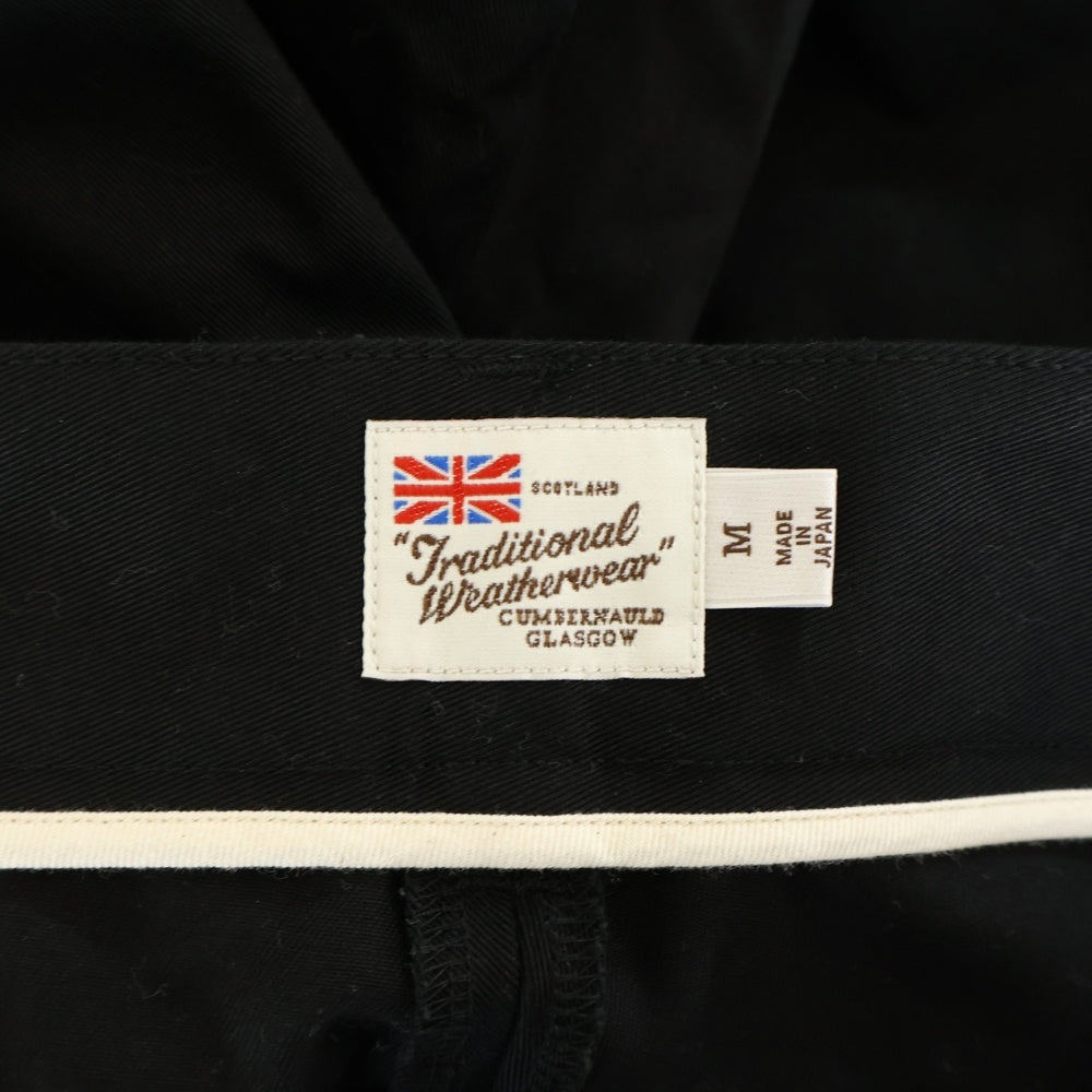 Traditional Weatherwear(トラディショナル ウェザーウェア) 21AW UNIONSLACK 103 ユニオンスラックス103 ベルト付 ワイドタックパンツ ブラック G212CIFPT0200CV