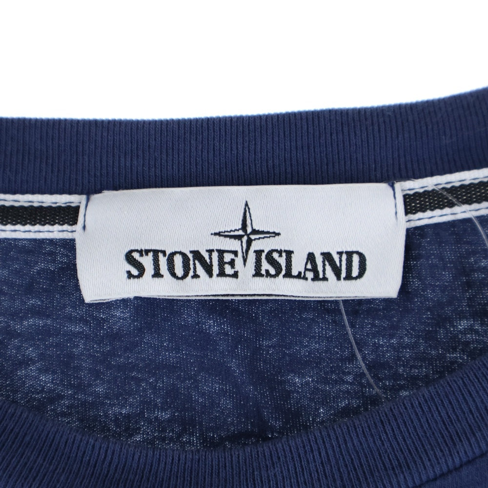 STONE ISLAND(ストーンアイランド) 19SS ロゴ プリント 半袖 カットソー Tシャツ ネイビー 70152NS86