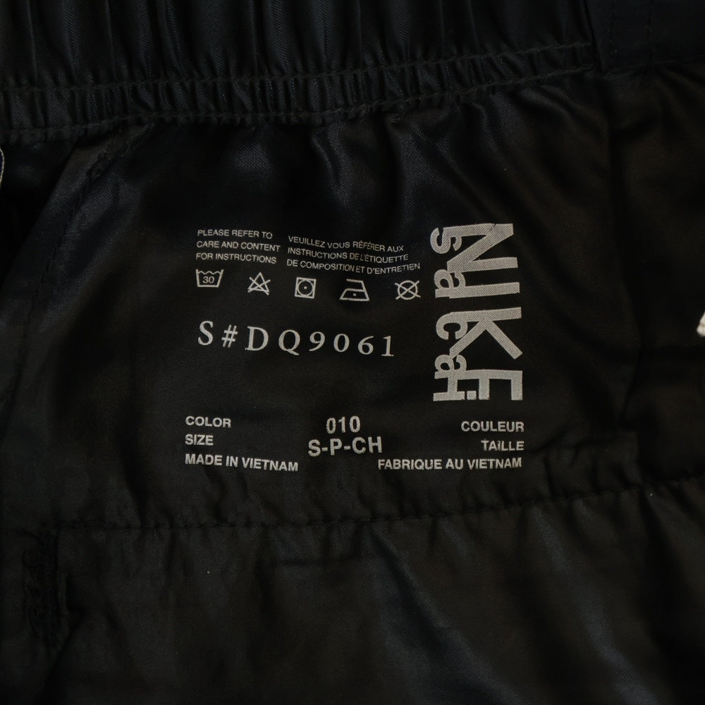 Sacai(サカイ) ×NIKE ナイキ AS U NRG PANT アス ユー エヌアールジー マルチポケット フロントロゴデザイン ベルト付き ナイロンパンツ ブラック DQ9061-010