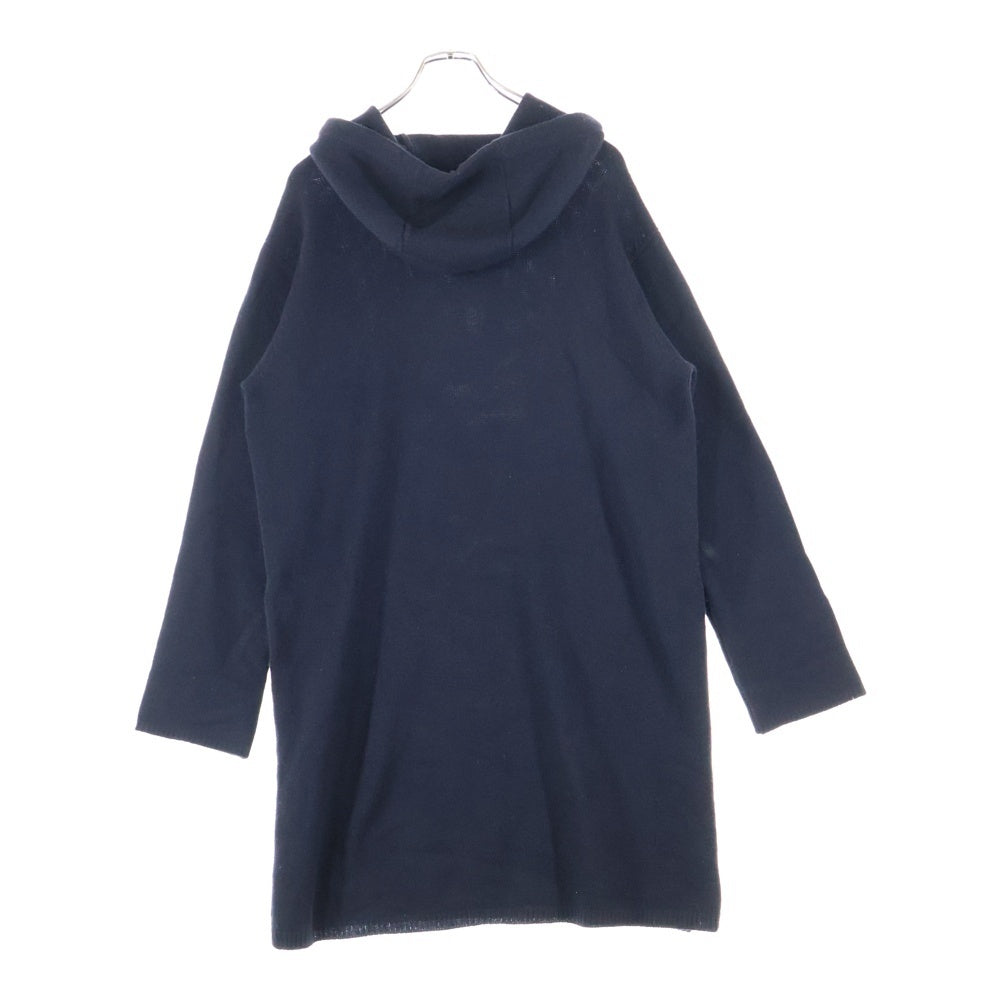 Yohji Yamamoto POUR HOMME(ヨウジヤマモト プールオム) SAMPLE ロングプルオーバーニットパーカー フーディー ブラック