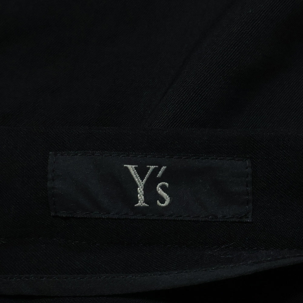 Y's(ワイズ) SAMPLE 14AW サイドラインウールギャバスラックス レディース ブラック YF-P14-100 ※サンプル品