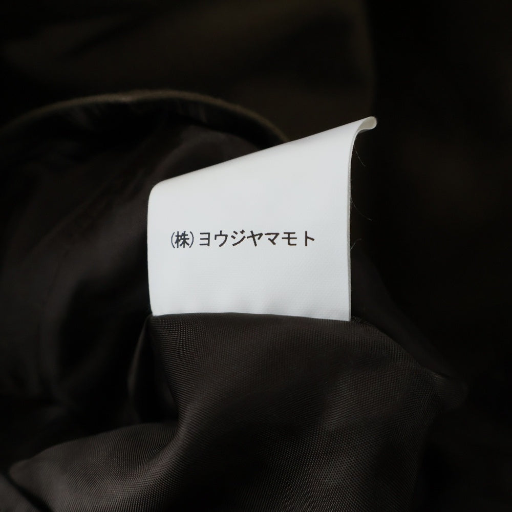 Ground Y(グラウンドワイ) SAMPLE ロングトレンチ コットンベスト ブラウン GW-C02-003