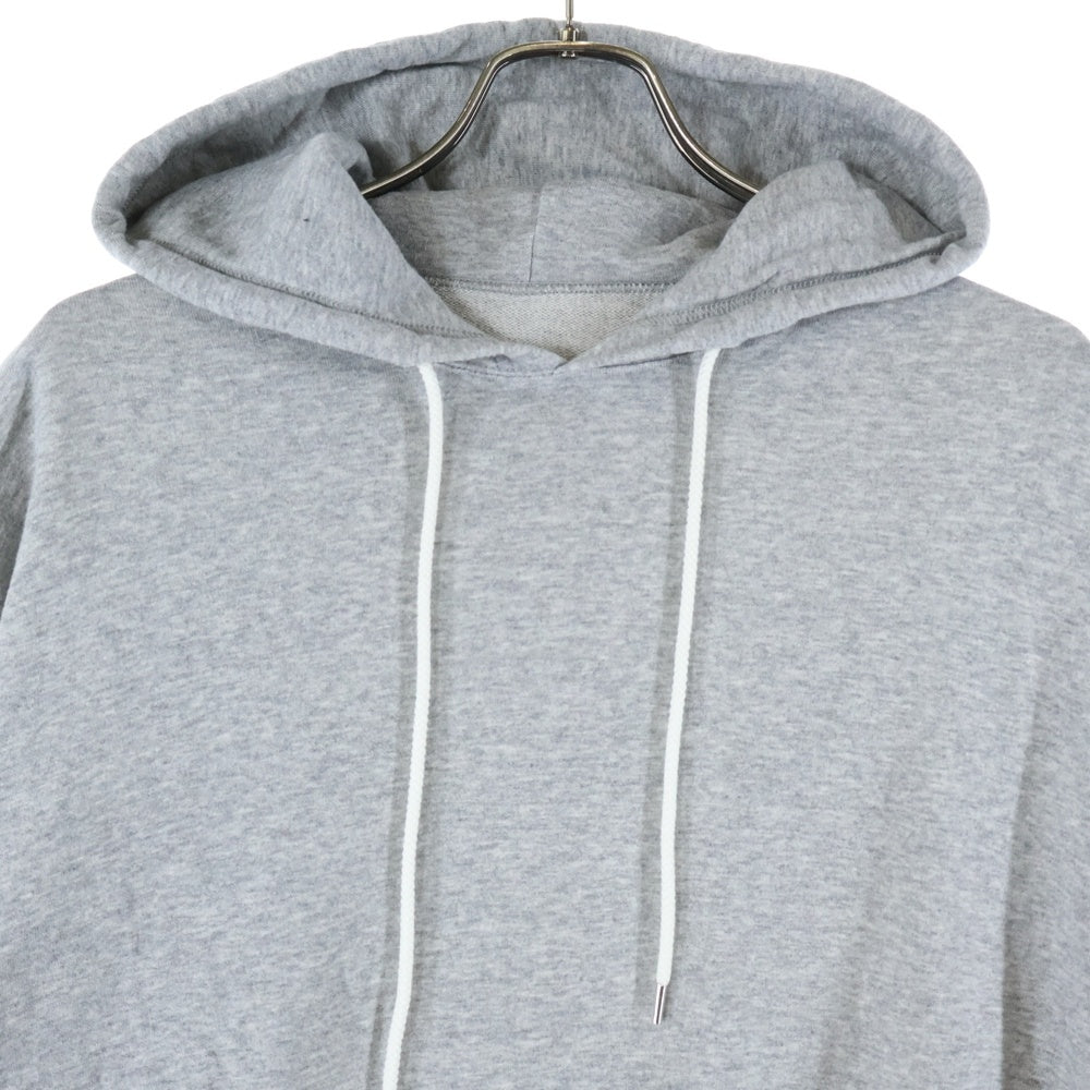 Ground Y(グラウンドワイ) SAMPLE 裾ドローストリング 半袖ビッグプルオーバーパーカー フーディー グレー GG-T13-005