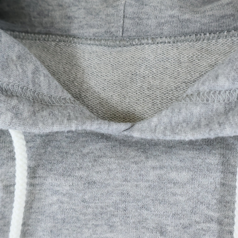 Ground Y(グラウンドワイ) SAMPLE 裾ドローストリング 半袖ビッグプルオーバーパーカー フーディー グレー GG-T13-005