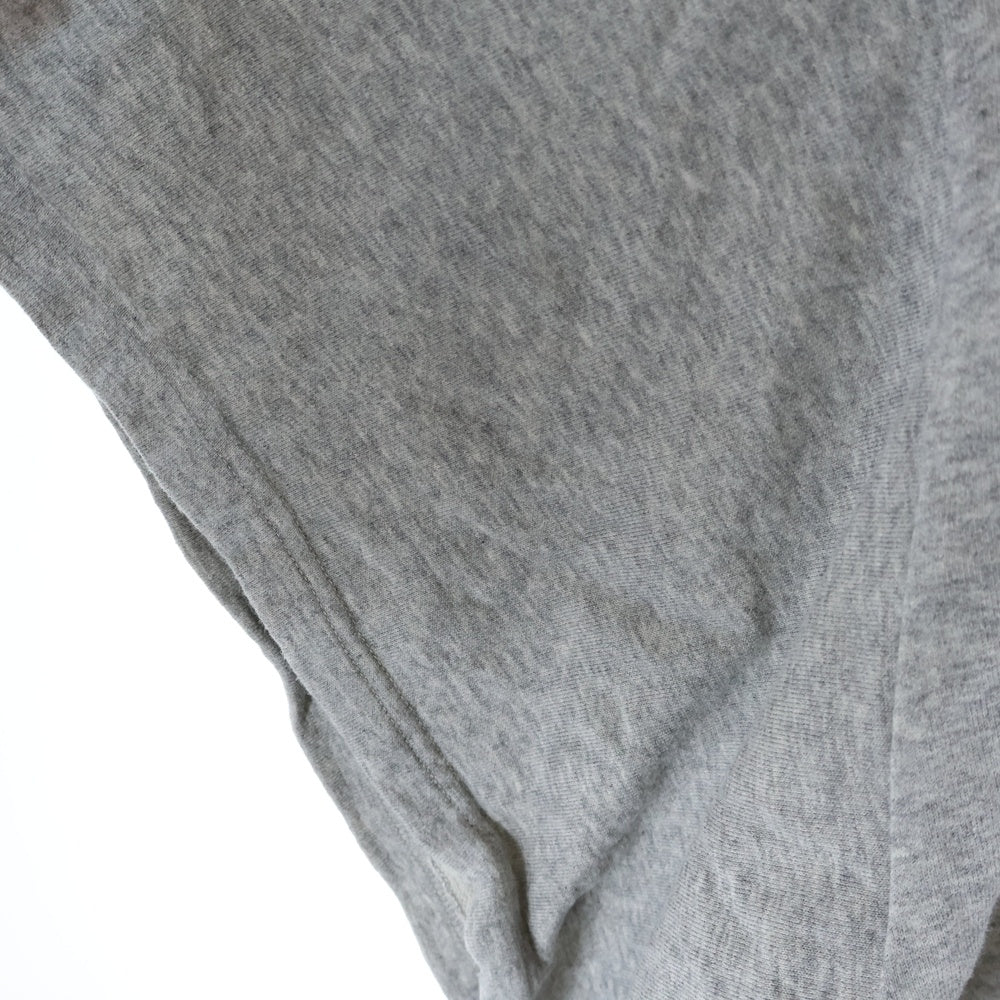 Ground Y(グラウンドワイ) SAMPLE 裾ドローストリング 半袖ビッグプルオーバーパーカー フーディー グレー GG-T13-005