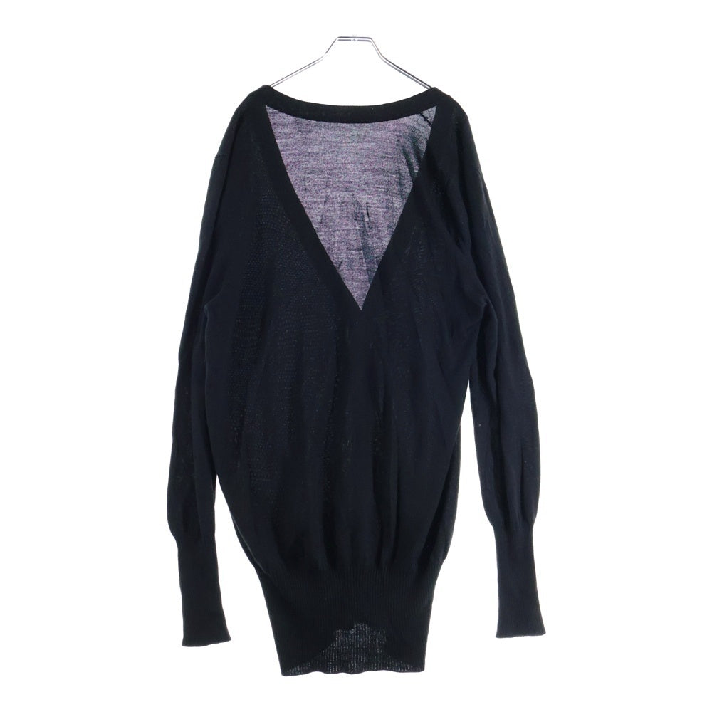 Ground Y(グラウンドワイ) SAMPLE ウールニットカーディガン ブラック GC-K01-140