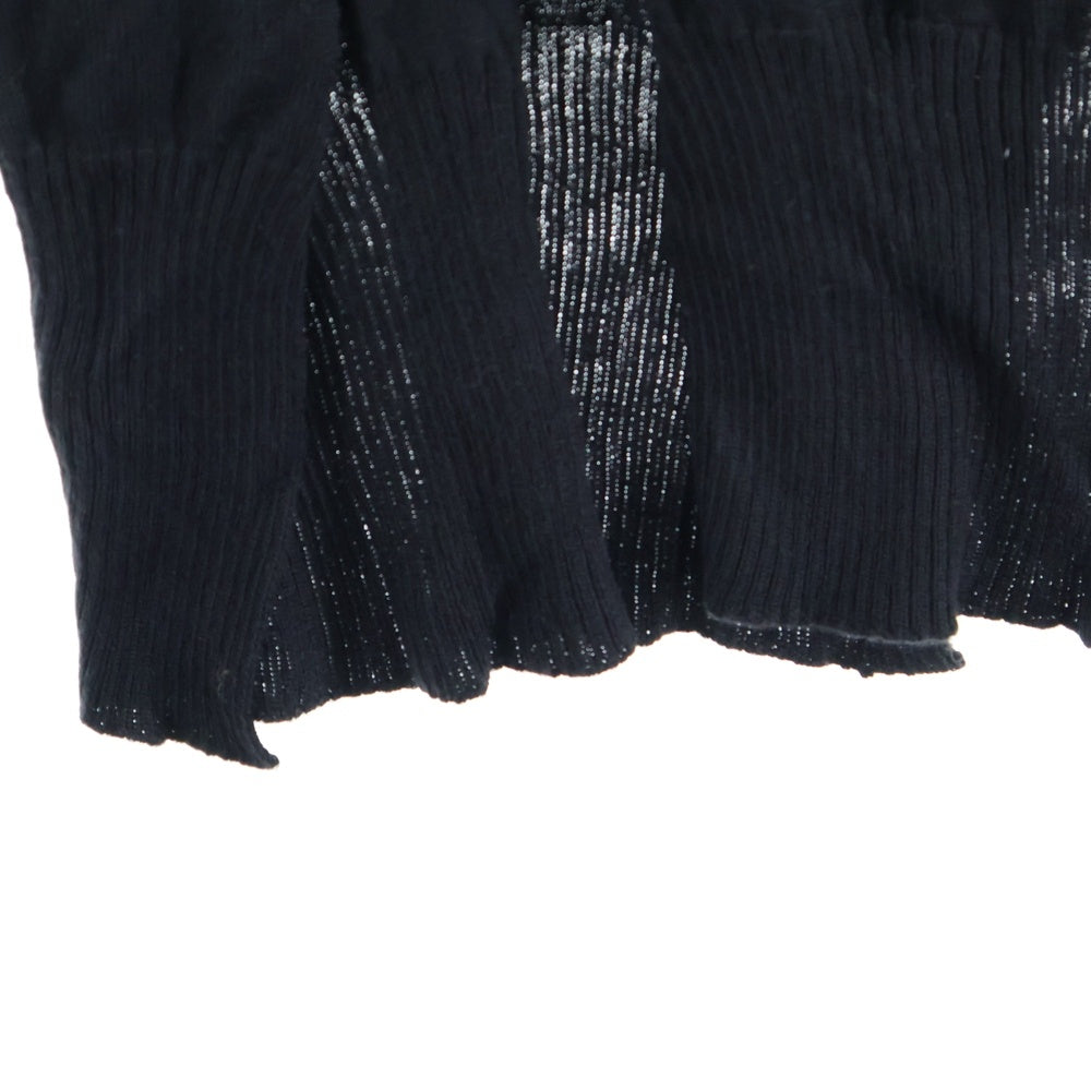 Ground Y(グラウンドワイ) SAMPLE オフセットスリット ロングニットセーター ブラック