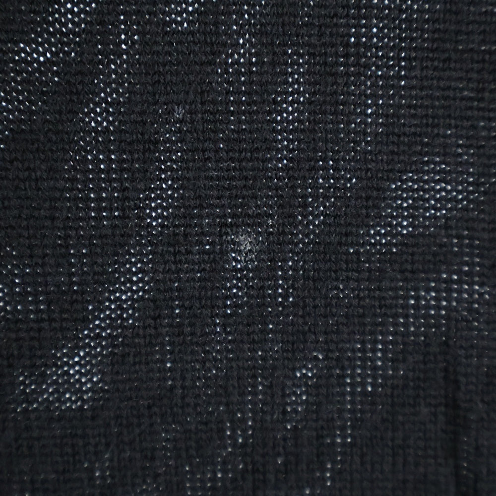 Ground Y(グラウンドワイ) SAMPLE オフセットスリット ロングニットセーター ブラック