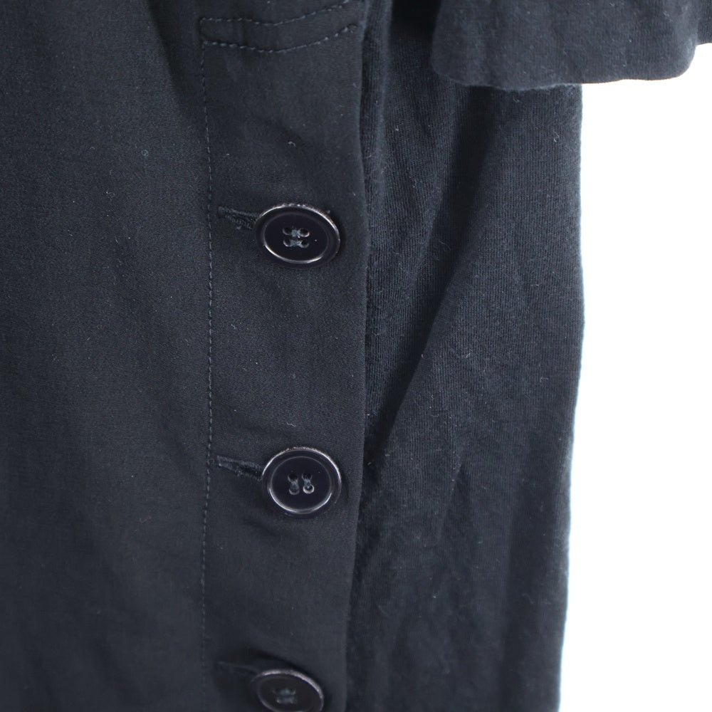 Ground Y(グラウンドワイ) SAMPLE サイドボタンカットソーワンピース レディース ブラック GC-T15-801