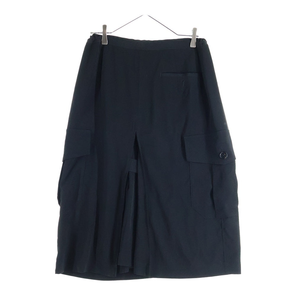 Ground Y(グラウンドワイ) SAMPLE ドローストリング カーゴポケットスカート レディース ブラック GT-S01-500