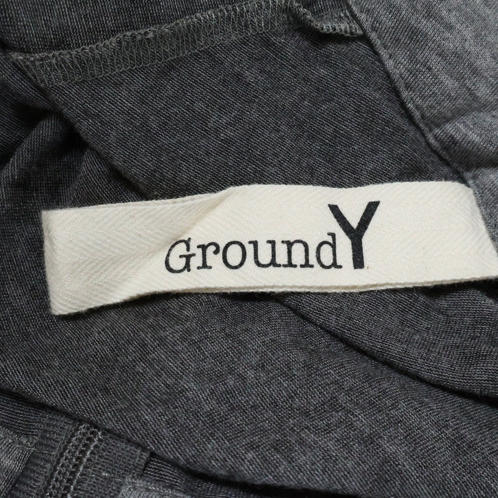 Ground Y(グラウンドワイ) ドローストリング コットンサルエルパンツ グレー GO-P09-203