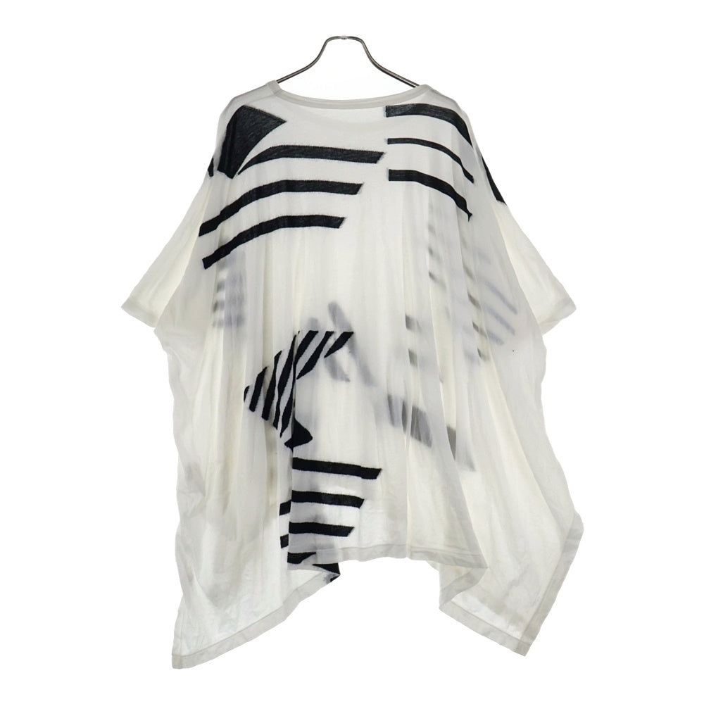 Ground Y(グラウンドワイ) SAMPLE ドレープビッグ 半袖クルーネックカットソー ホワイト GG-T14-010 ※サンプル品