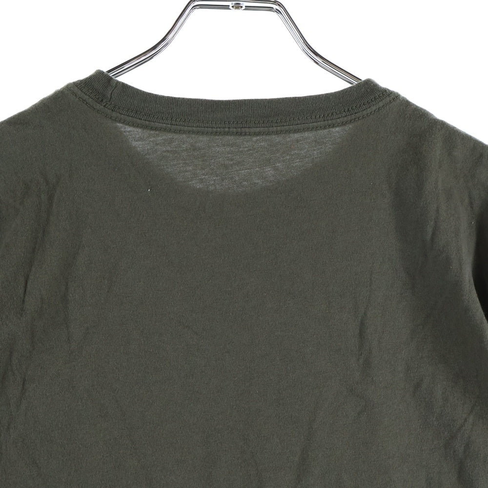 THE NORTH FACE(ザノースフェイス) フロントロゴデザイン クルーネック カットソー 半袖Tシャツ カーキ 721253