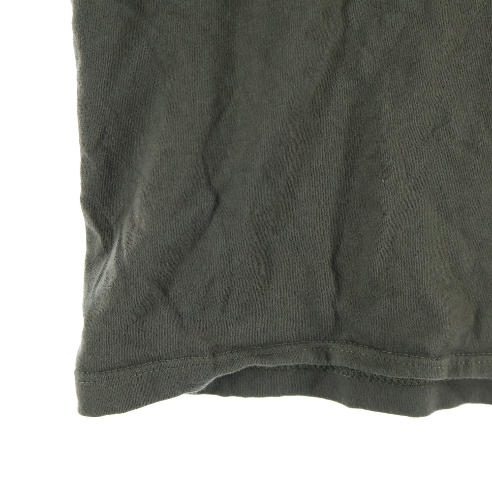 THE NORTH FACE(ザノースフェイス) フロントロゴデザイン クルーネック カットソー 半袖Tシャツ カーキ 721253