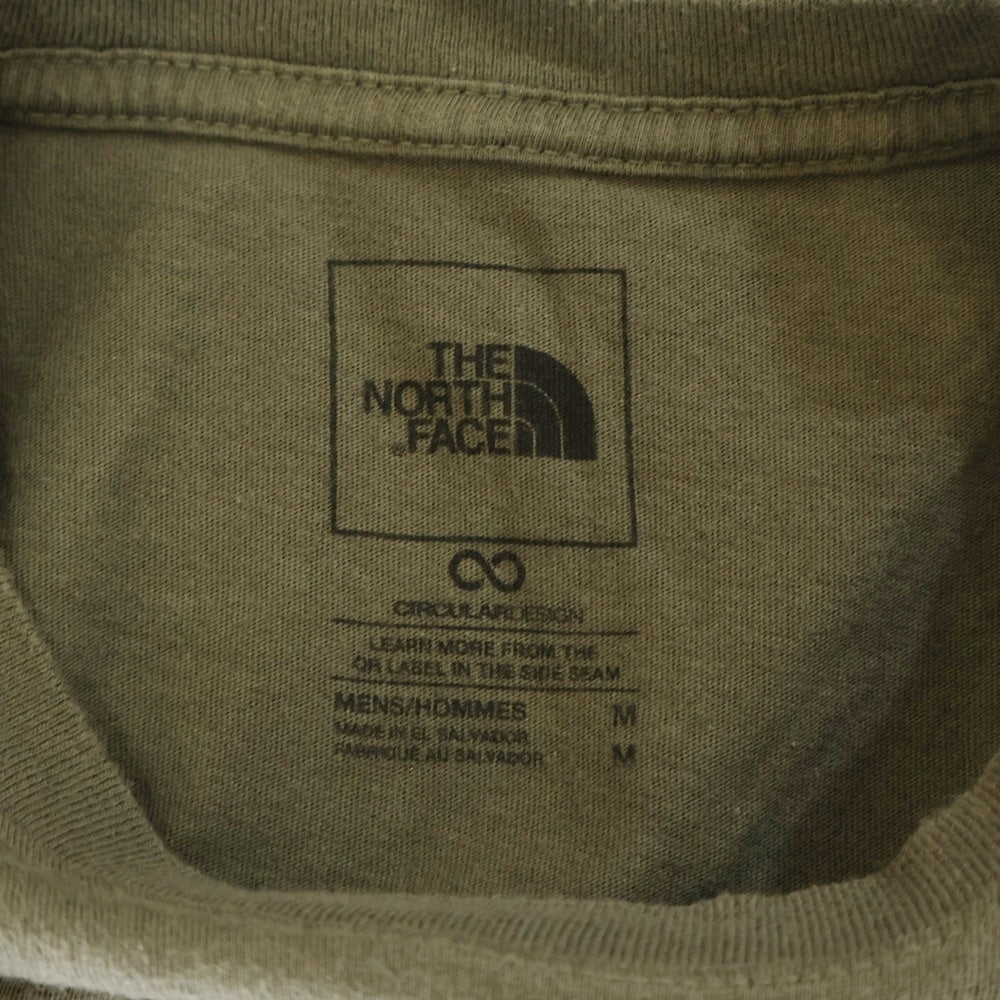 THE NORTH FACE(ザノースフェイス) フロントロゴデザイン クルーネック カットソー 半袖Tシャツ カーキ 721253