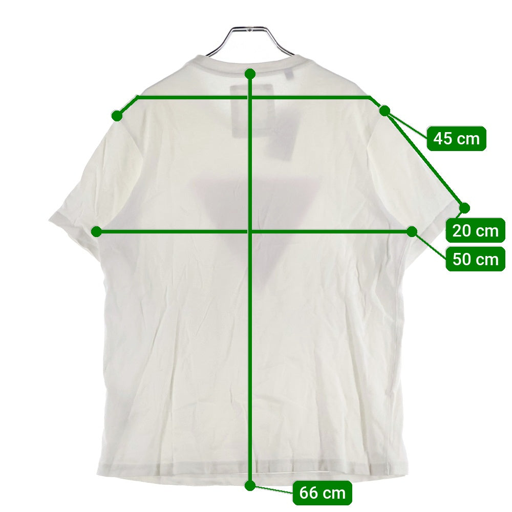 GUESS(ゲス) OVER SIZE TRIANGLE LOGO TEE オーバーサイズ トライアングルロゴ 半袖Tシャツ カットソー ホワイト MH2K7420