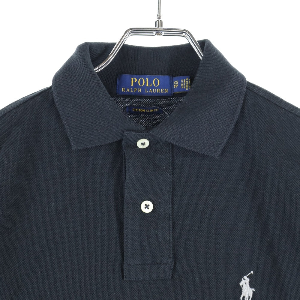 POLO RALPH LAUREN(ポロラルフローレン) ミニロゴ エンブロイダリー 半袖ポロシャツ ブラック