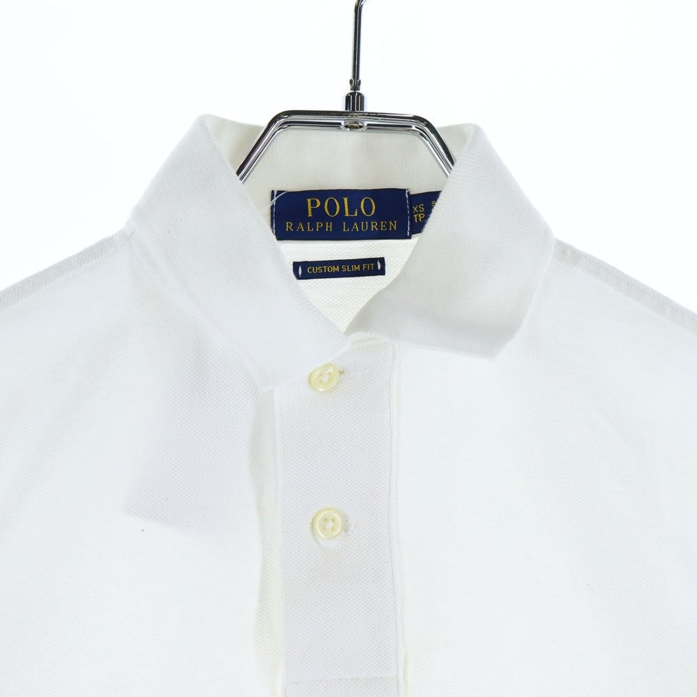 POLO RALPH LAUREN(ポロラルフローレン) ミニロゴ エンブロイダリー 半袖ポロシャツ ホワイト
