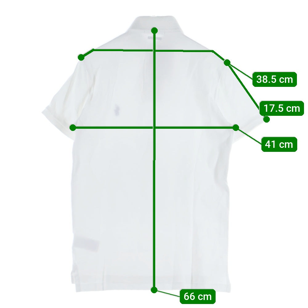 POLO RALPH LAUREN(ポロラルフローレン) ミニロゴ エンブロイダリー 半袖ポロシャツ ホワイト