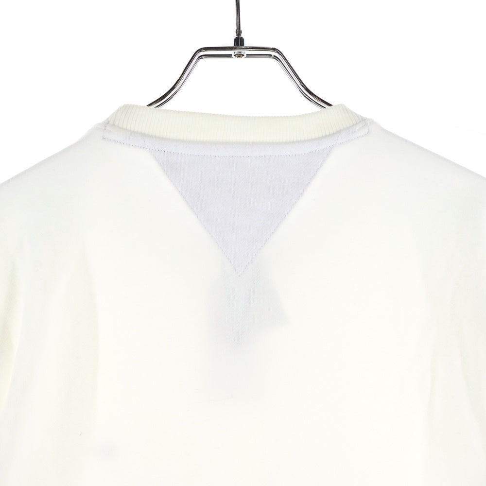 TOMMY HILFIGER(トミーヒルフィガー) ミニロゴ エンブロイダリー クルーネック スウェット ホワイト 78J2763