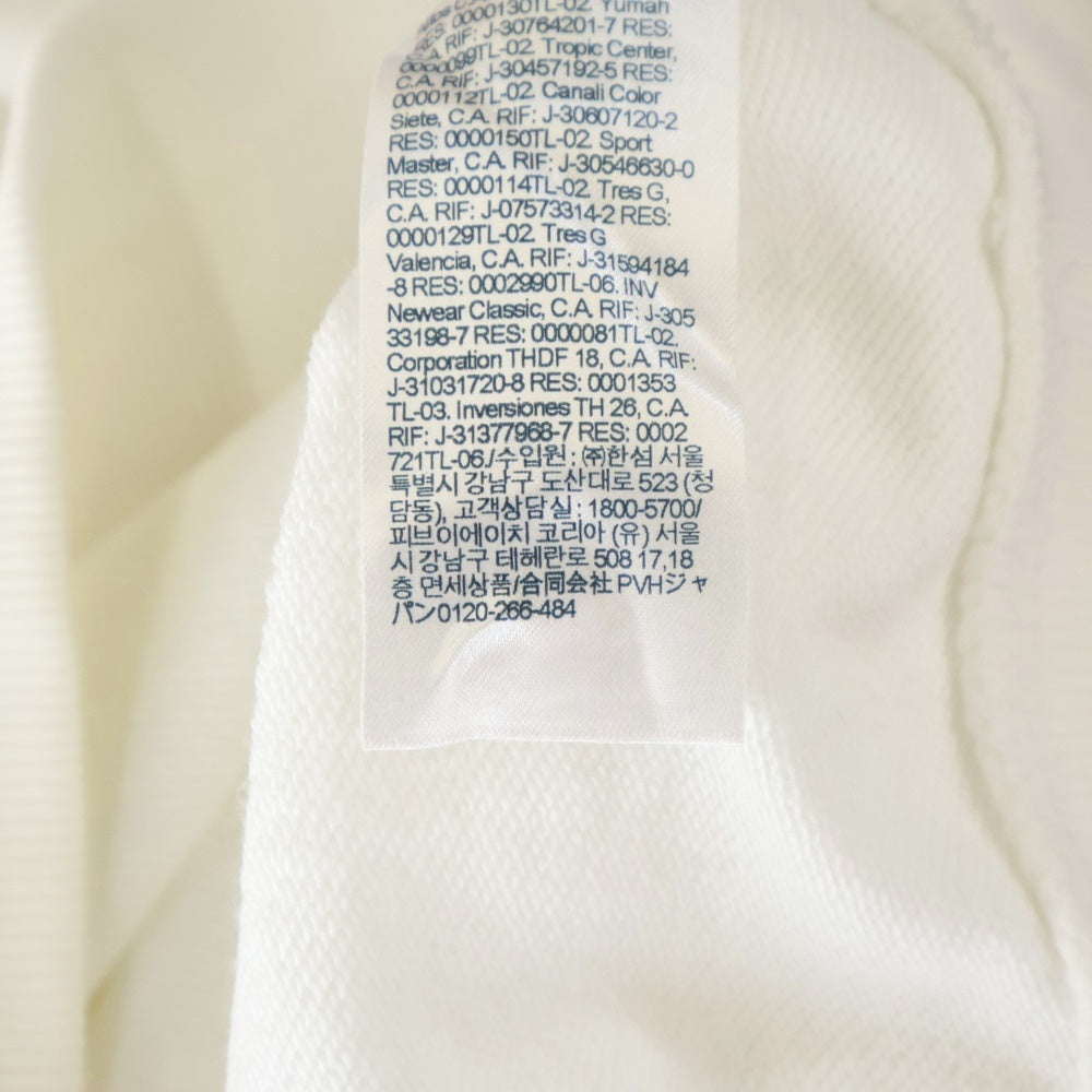 TOMMY HILFIGER(トミーヒルフィガー) ミニロゴ エンブロイダリー クルーネック スウェット ホワイト 78J2763