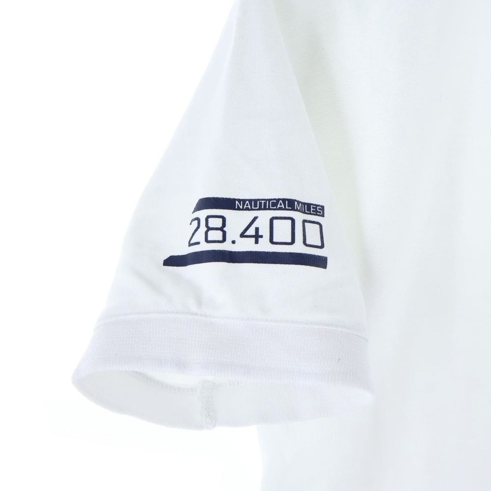 HELLY HANSEN(ヘリーハンセン) アーム ワッペン デザインプリント 半袖ポロシャツ ホワイト HH31900